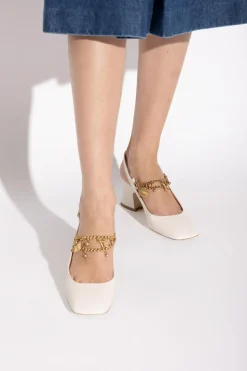 Chloé kremowy Buty na obcasie `Charms`