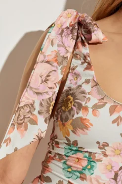 Chloé MULTIKOLOR Jednoczęściowy kostium kąpielowy z motywem kwiatowym