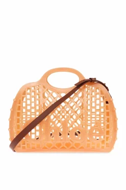 Chloé POMARAŃCZOWY Torba `Cage` typu `shopper`