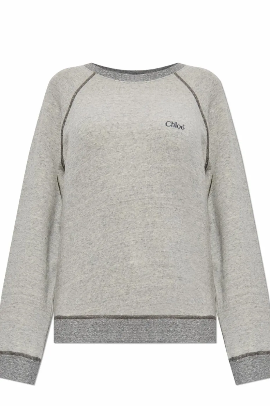 Chloé SZARY Bluza z wyszytym logo