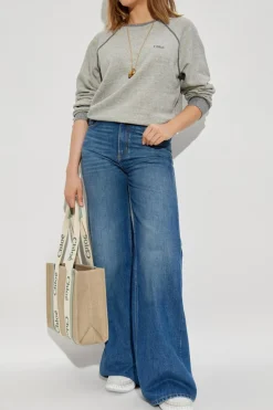 Chloé SZARY Bluza z wyszytym logo