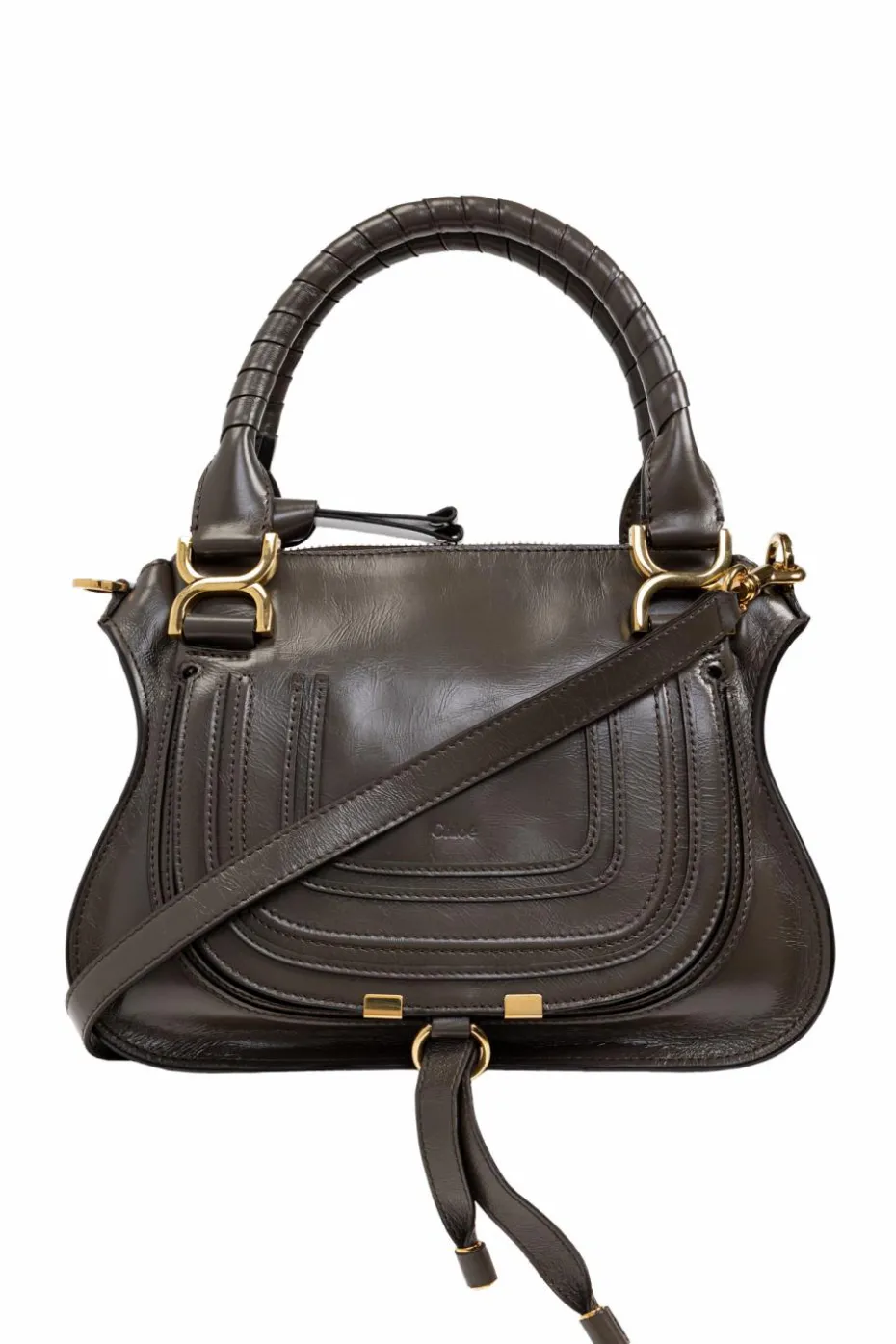 Chloé ZIELONY Torba do ręki `Marcie Double Small`