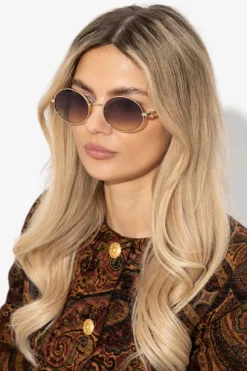 Chloé ZŁOTY Okulary przeciwsłoneczne