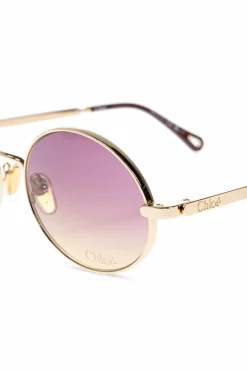 Chloé ZŁOTY Okulary przeciwsłoneczne
