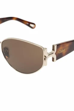 Chloé ZŁOTY Okulary przeciwsłoneczne