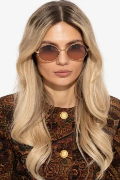 Chloé ZŁOTY Okulary przeciwsłoneczne