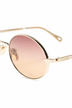 Chloé ZŁOTY Okulary przeciwsłoneczne