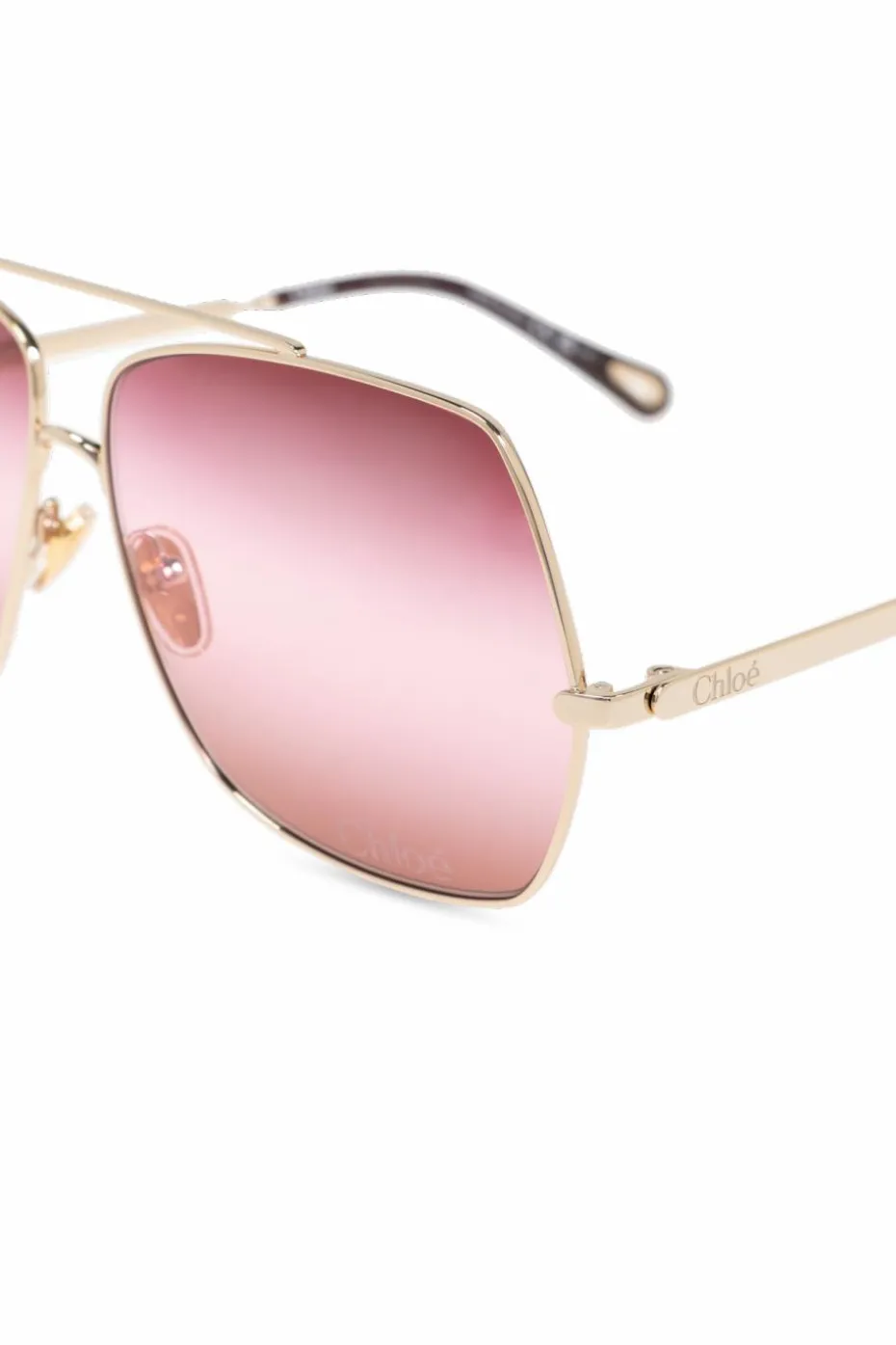 Chloé ZŁOTY Okulary przeciwsłoneczne