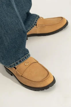 Coach beżowy Buty `Jocelyn` typu `loafers`