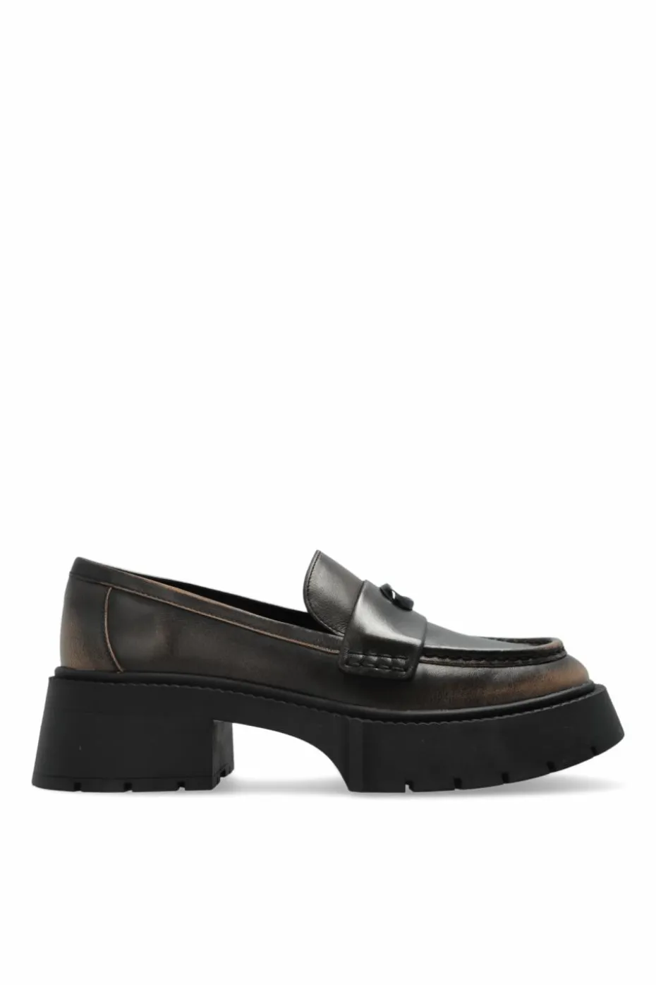 Coach BRĄZOWY Buty `Leah` typu `loafers`