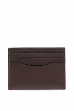 Coach BRĄZOWY Skórzane etui na karty