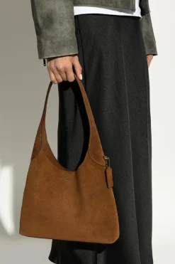 Coach BRĄZOWY Torba do ręki `Brooklyn 28`