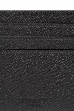 Coach CZARNY Etui na karty z logo