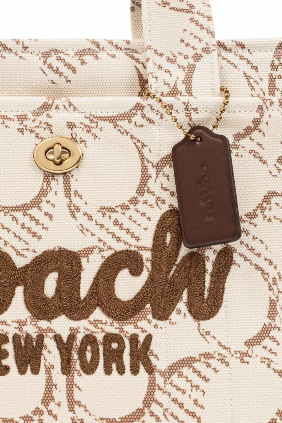 Coach kremowy Torba typu `shopper`