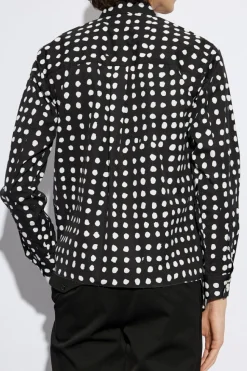 Comme des Garçons Black CZARNY Koszula ze wzorem w kropki