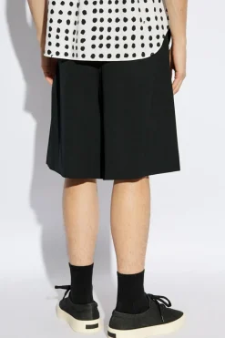 Comme des Garçons Black CZARNY Wełniane szorty