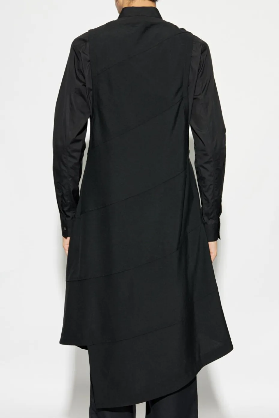 Comme des Garçons Black CZARNY Wełniana sukienka
