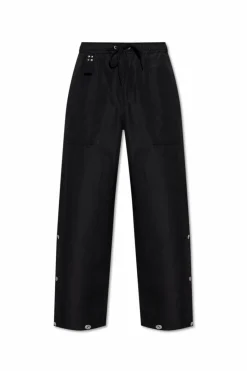 Comme des Garçons Homme Plus CZARNY Spodnie z zapięciami