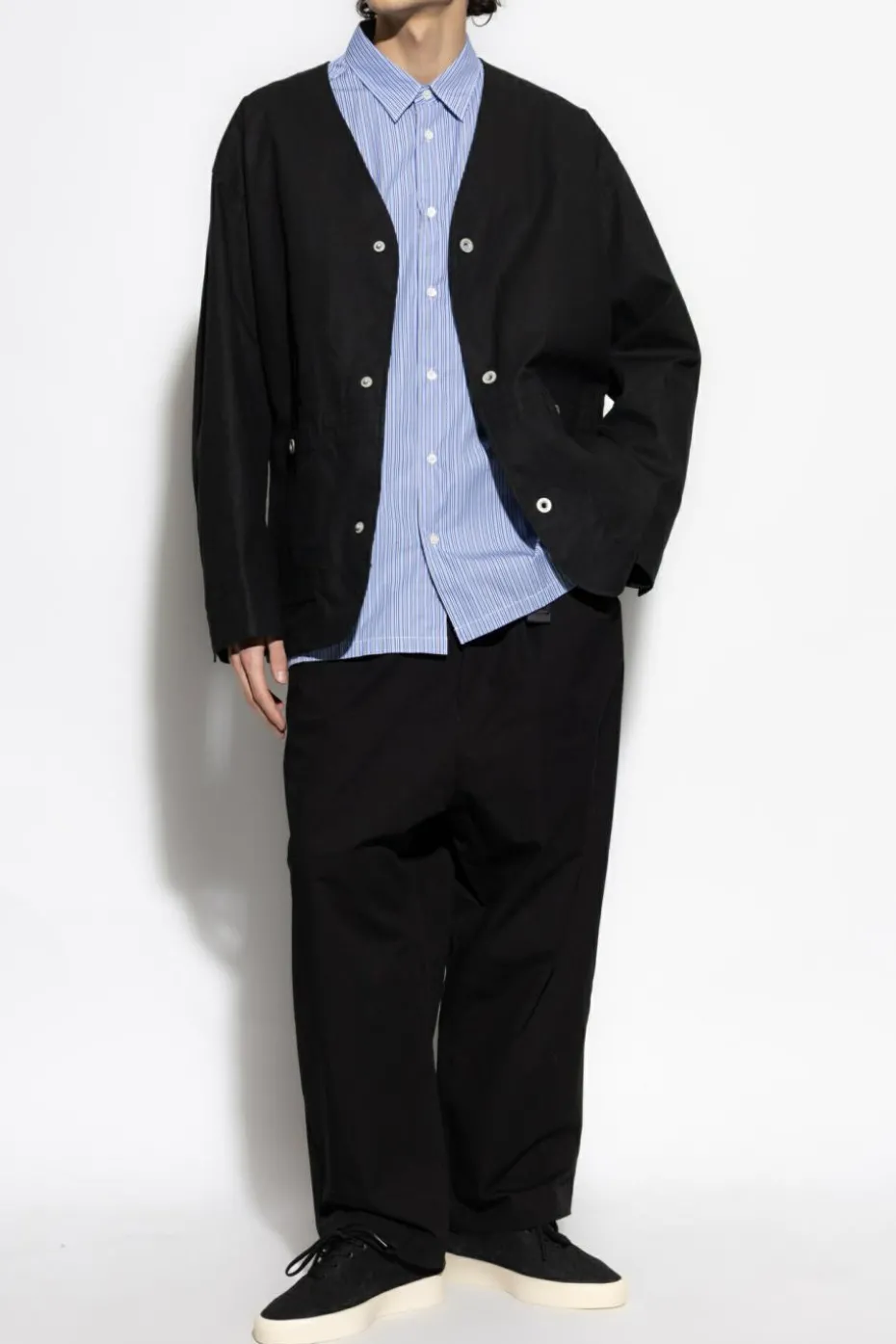 Comme des Garçons Homme Plus CZARNY Kurtka z kieszeniami
