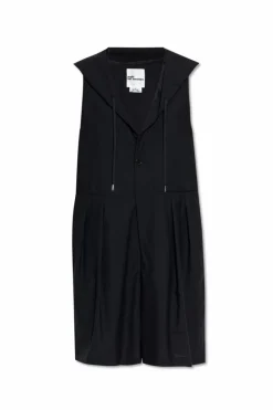 Comme des Garçons Noir Kei Ninomiya CZARNY Wełniany kombinezon