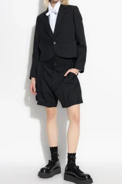 Comme des Garçons Noir Kei Ninomiya CZARNY Marynarka z wycięciami