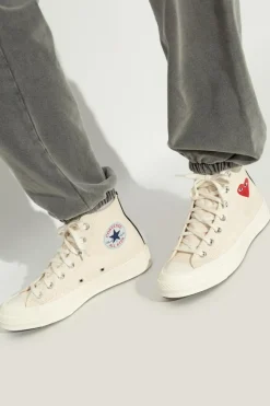 Comme des Garçons Play BIAŁY Comme des Garçons Play X Converse