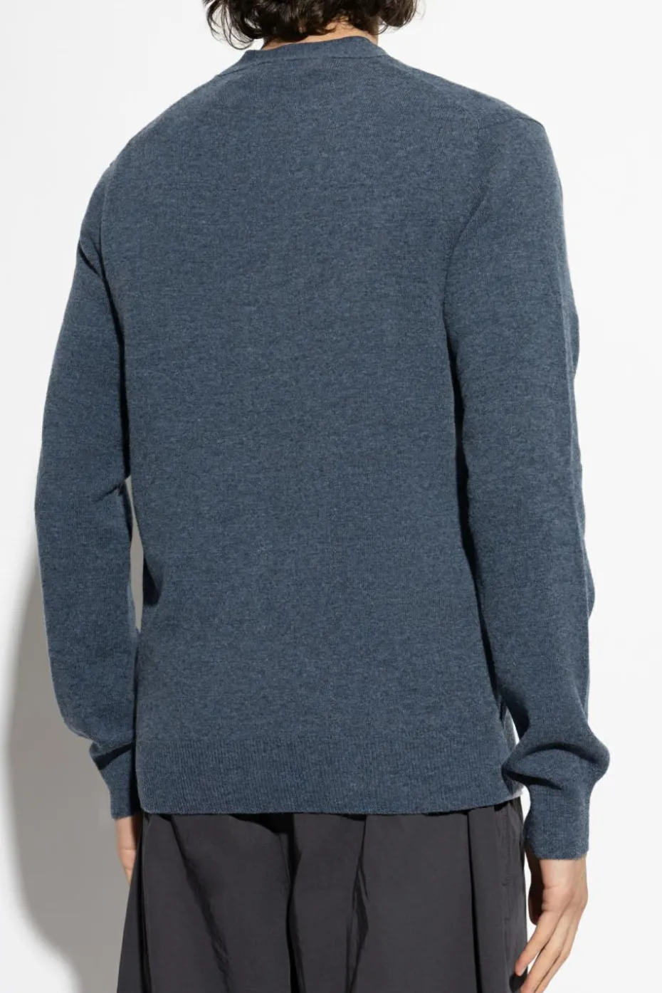 Comme des Garçons Play NIEBIESKI Kardigan z naszywką z logo
