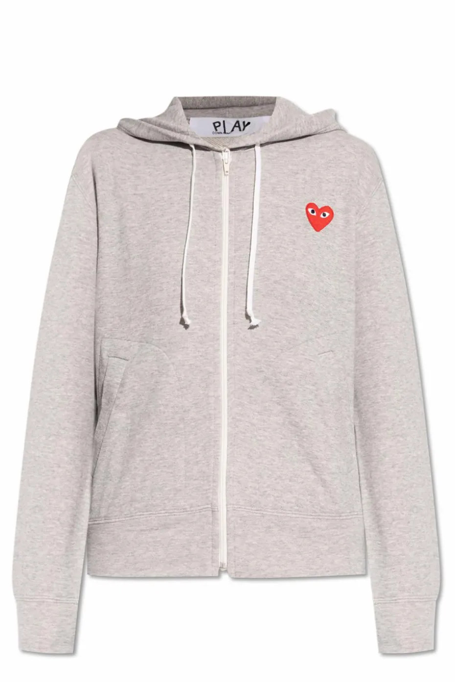 Comme des Garçons Play SZARY Bluza zapinana na zamek