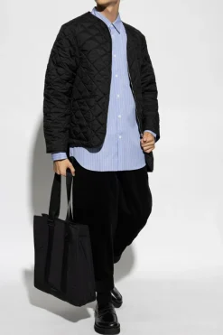 Comme des Garçons Shirt NIEBIESKI Koszula ze wzorem w pasy
