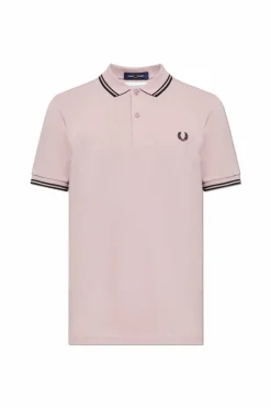 Comme des Garçons Shirt RÓŻOWY Polo z nadrukiem