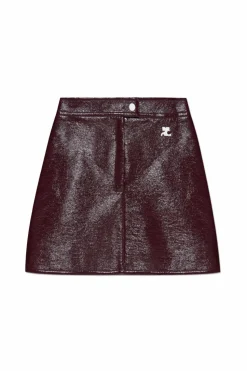 Courrèges BORDO Krótka spódnica