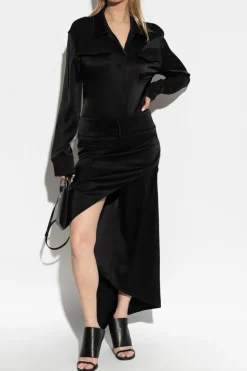 Courrèges CZARNY Body z kieszeniami