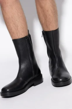 Courrèges CZARNY Skórzane buty