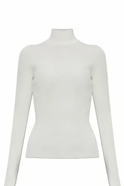 Courrèges kremowy Golf z logo