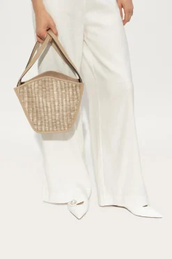 Cult Gaia beżowy Torba do ręki `Saddie Small`