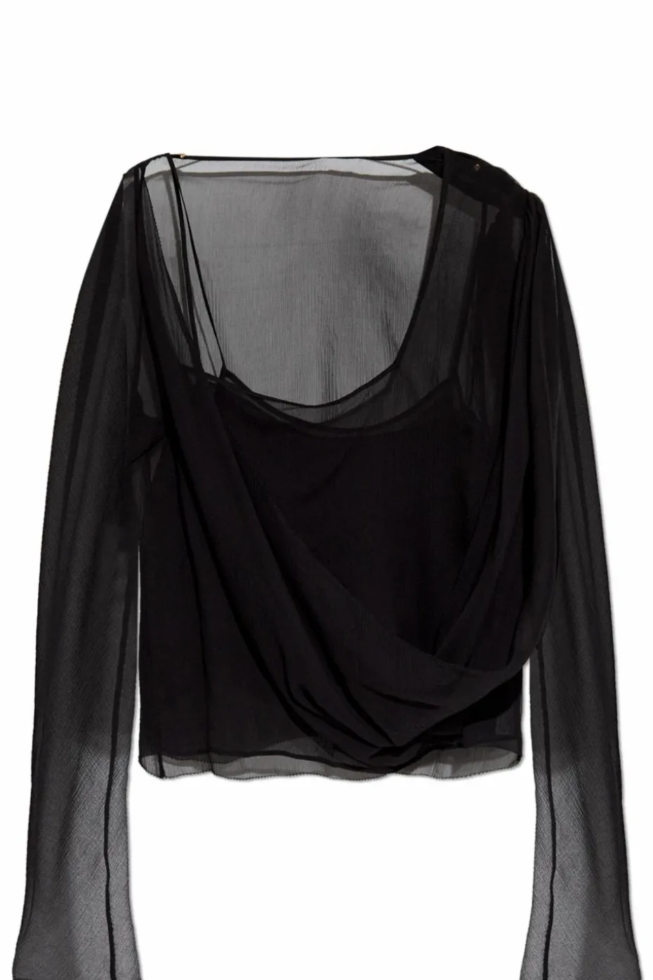 Cult Gaia CZARNY Top `Adi`