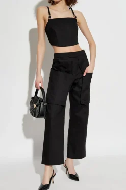 Cult Gaia CZARNY Top `Loren`