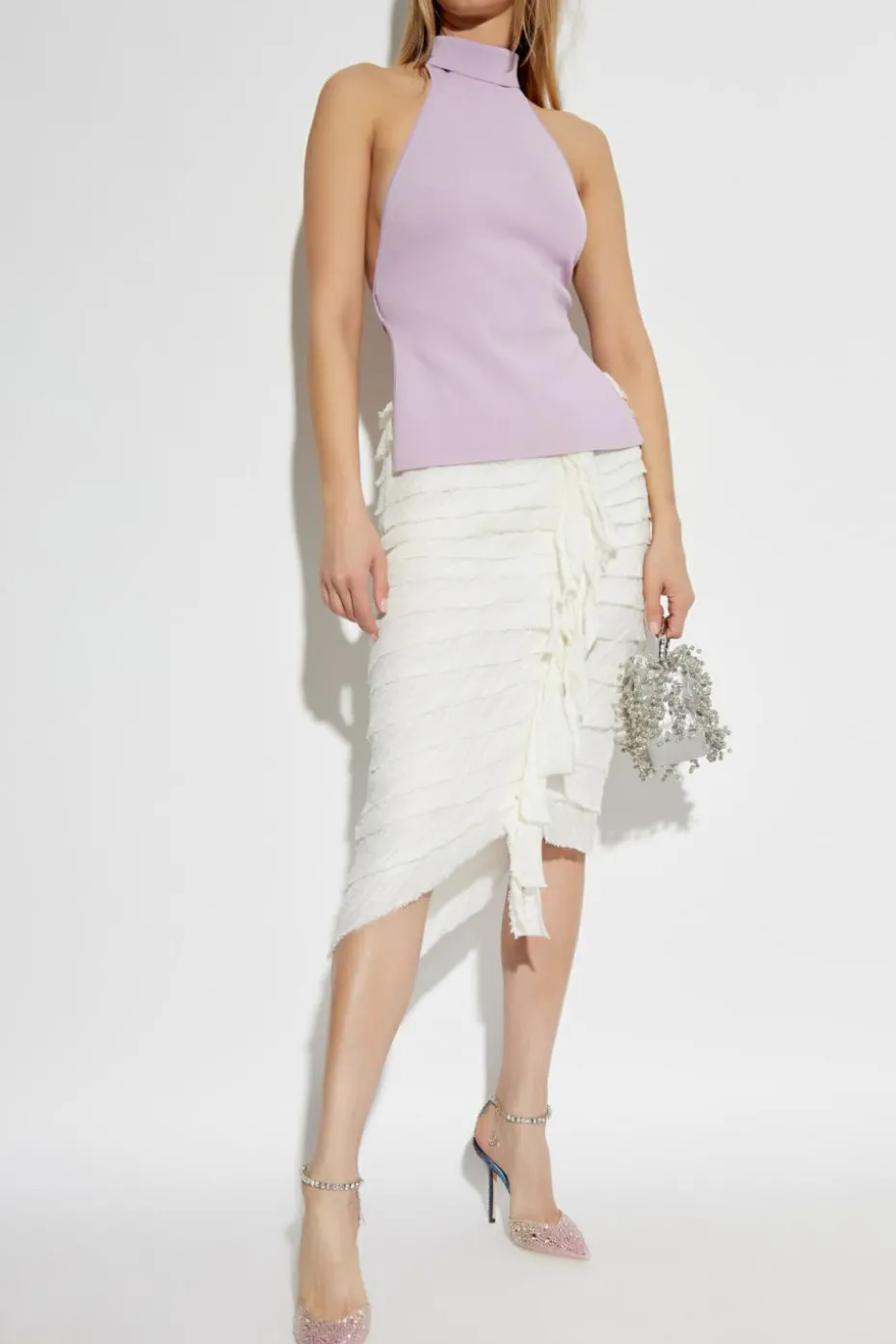 Cult Gaia FIOLETOWY Top `Wake`
