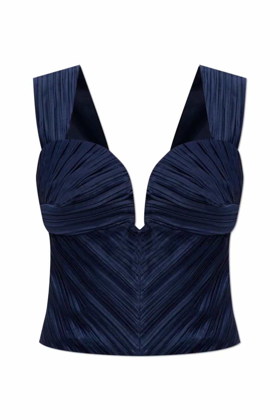 Cult Gaia GRANATOWY Top `Kaitlin`