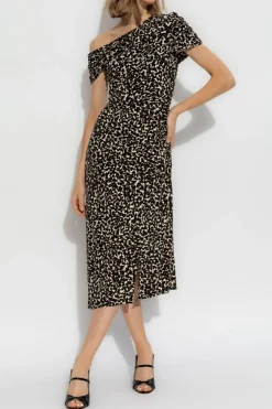 Diane Von Furstenberg CZARNY Sukienka `Agustin Midi`