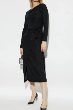 Diane Von Furstenberg CZARNY Sukienka `Simona`
