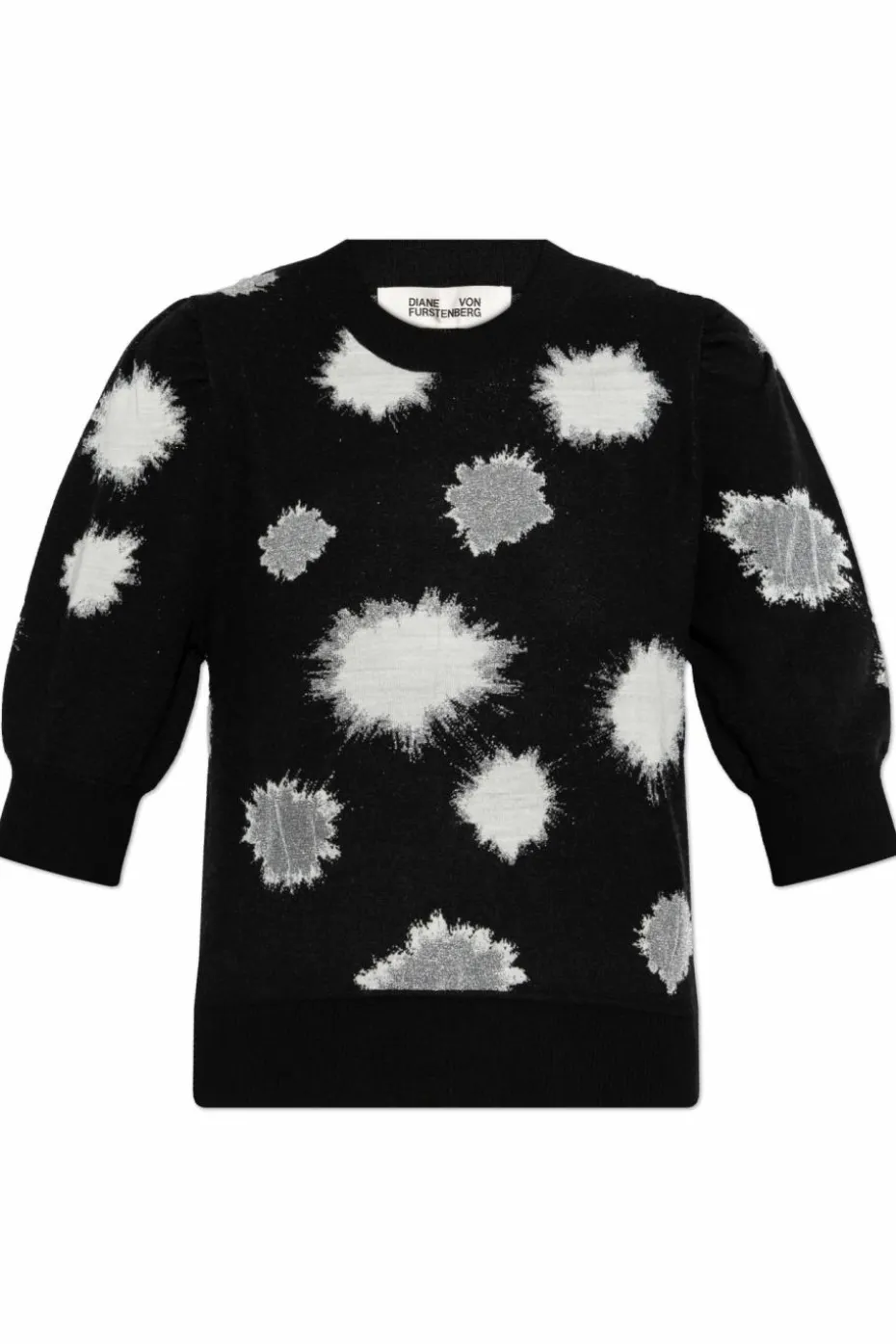 Diane Von Furstenberg CZARNY Sweter `Willa`