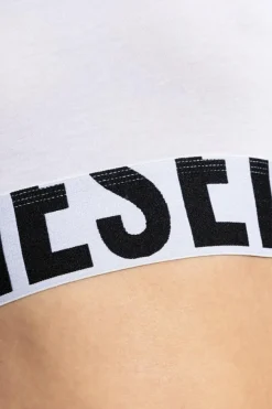 Diesel BIAŁY Biustonosz `UFSB-COTTON-RACE-BRALETTE`
