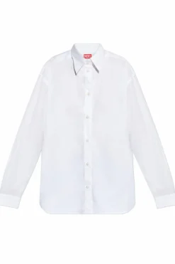 Diesel BIAŁY Koszula ` S-SIMPLY-C`