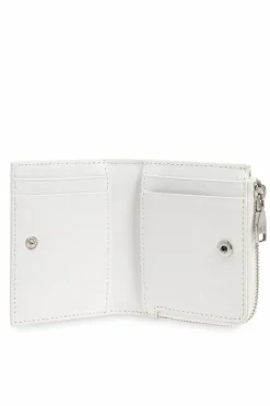 Diesel BIAŁY Portfel `1DR CARD HOLDER ZIP L`