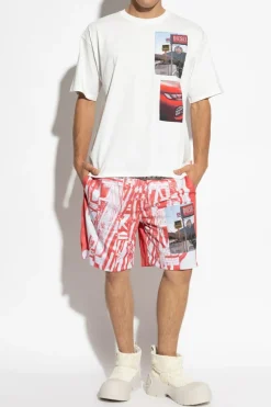 Diesel BIAŁY T-shirt `T-BOXT-T3`