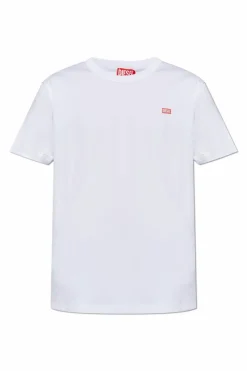 Diesel BIAŁY T-shirt ‘T-MIEGOR-K77’