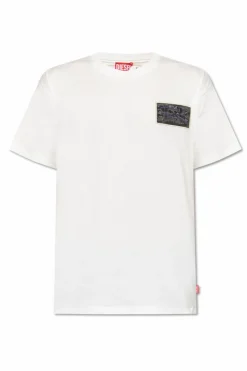 Diesel BIAŁY T-shirt `T-NORM-T3`