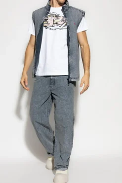 Diesel BIAŁY T-shirt `T-NORM-T11`