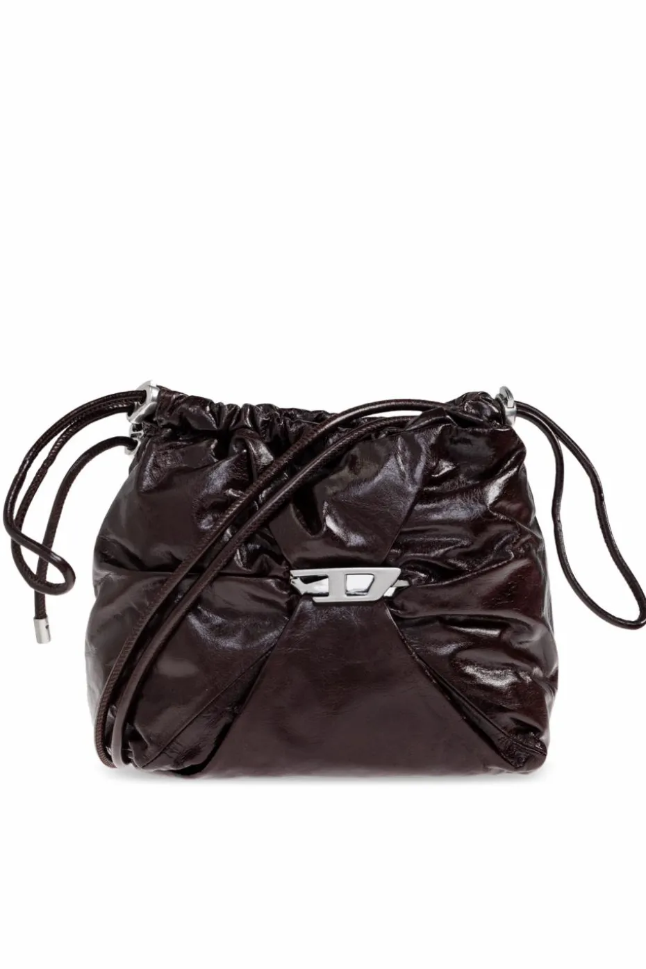 Diesel BRĄZOWY Torba na ramię `SCRUNCH-D BUCKE`